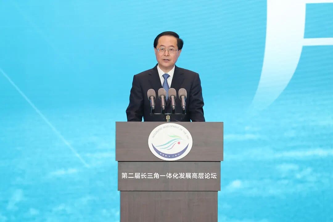 第二届长三角一体化发展高层论坛、长三角一体化（网上）创新成果展 峰会/论坛现场图 4